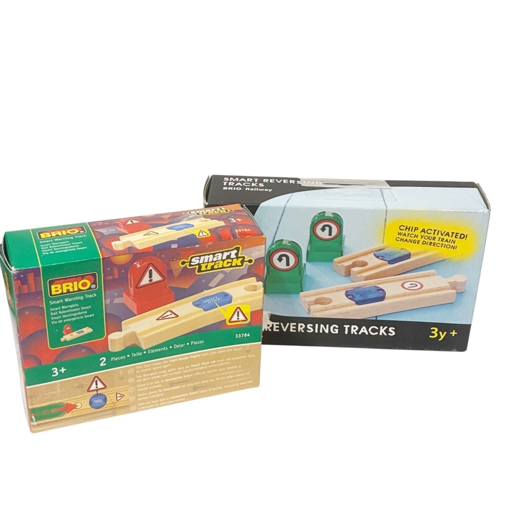 Brio 33763 Railway Smart Reversing Tracks Smart Warning‎ Track NEW LOT OF 2